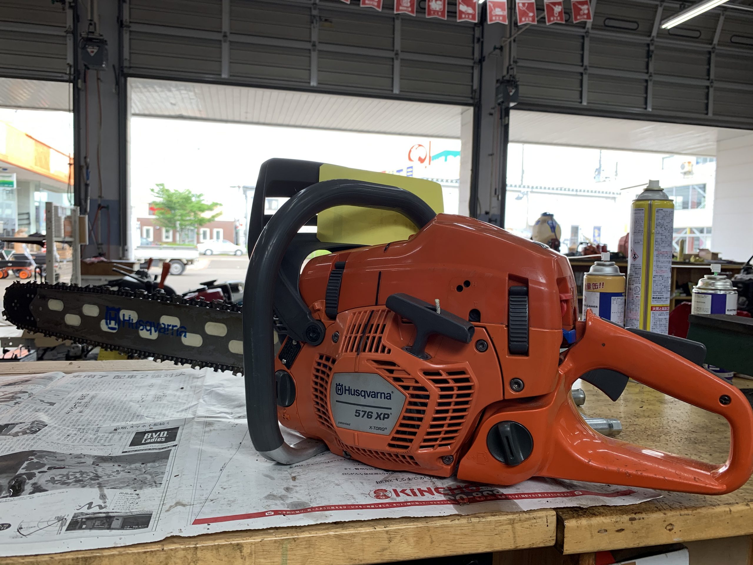 Husqvarna576XP エンジンかかるけど吹け上がりが悪い故障診断 ｜修理