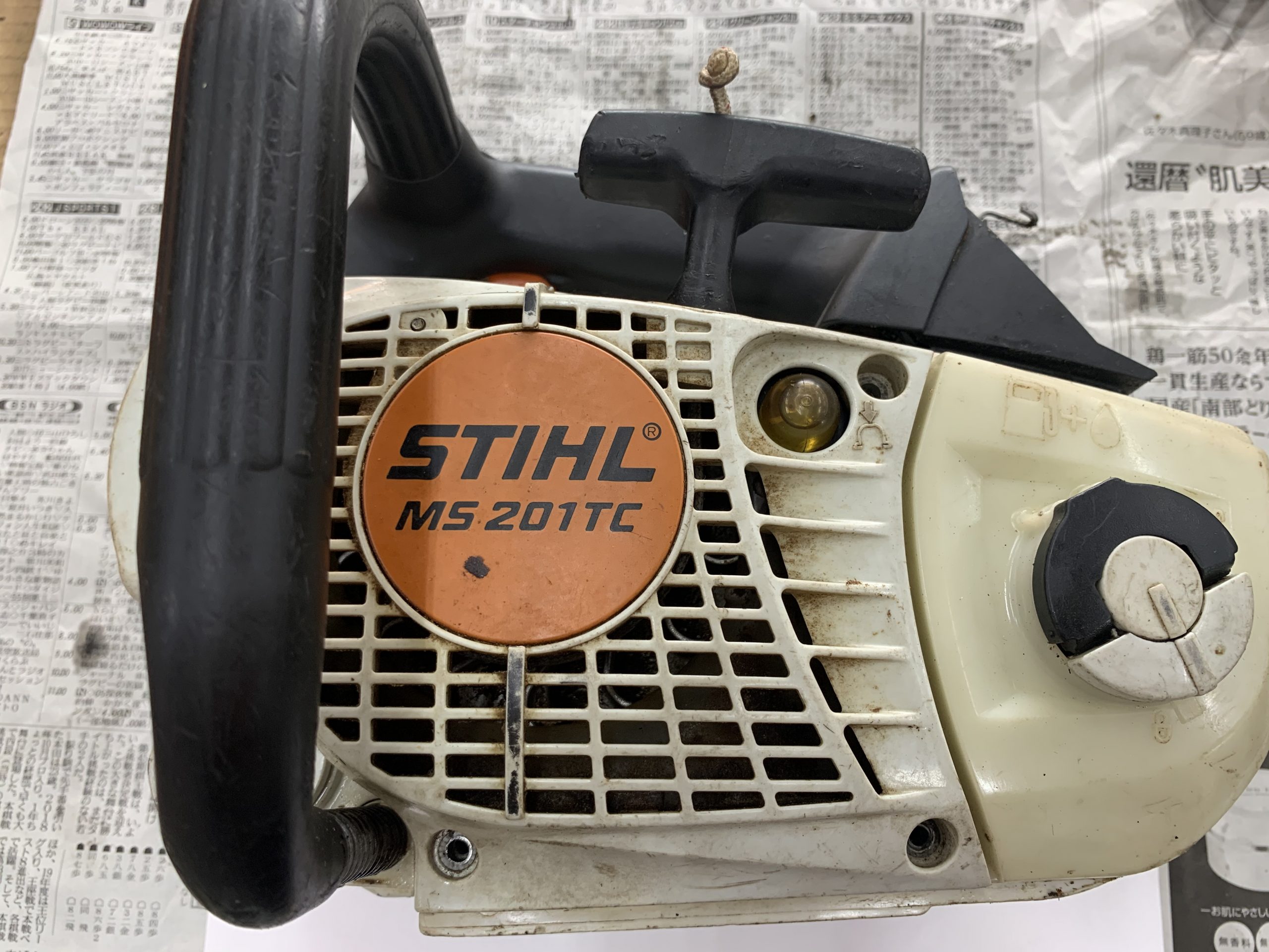 STIHL MS201TC-E 機体清掃、キャブレター分解清掃 ｜修理ブログ