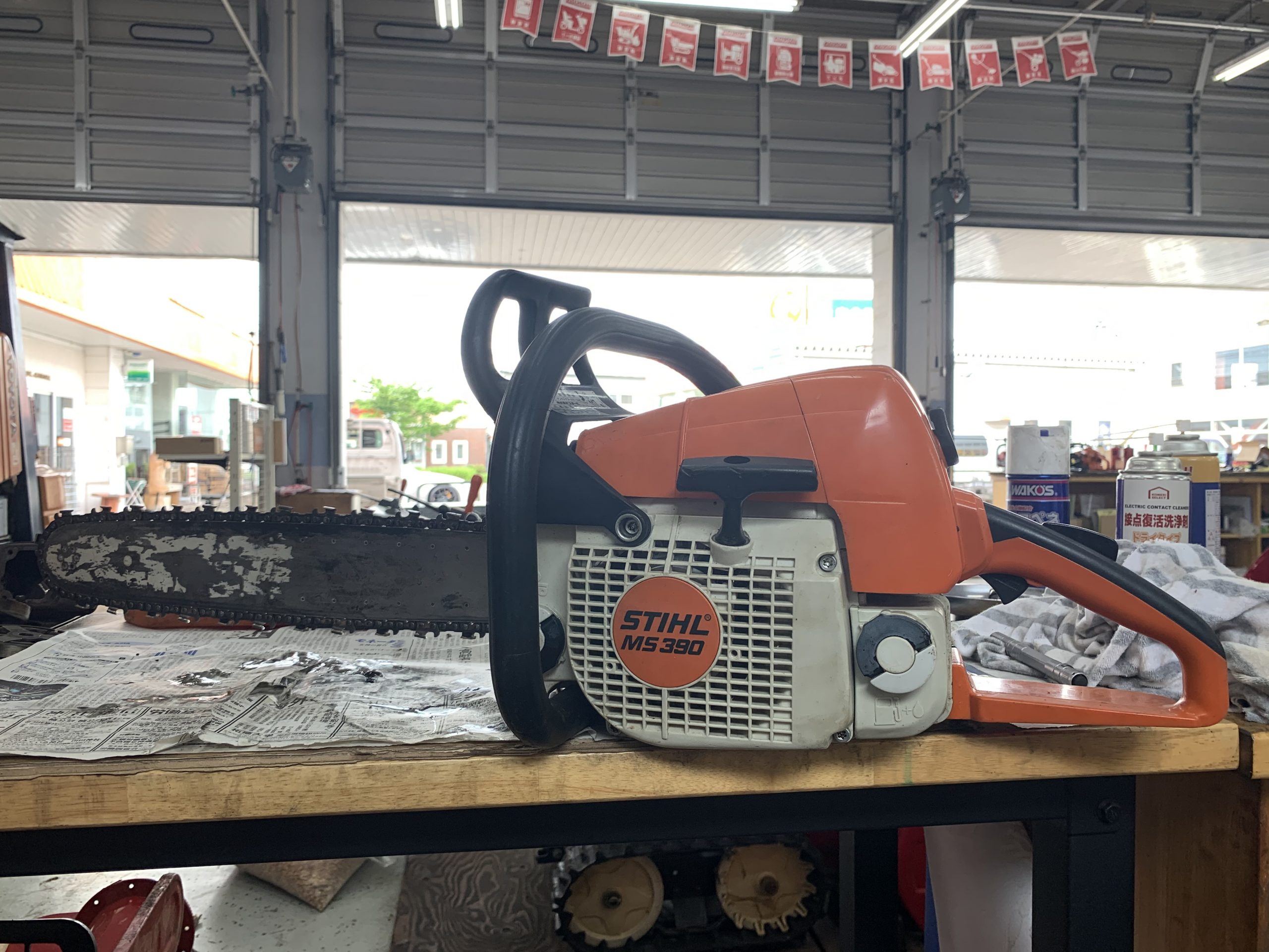 STIHL MS390 エンジン焼き付き修理完了 ｜修理ブログ｜プラウ PLOW