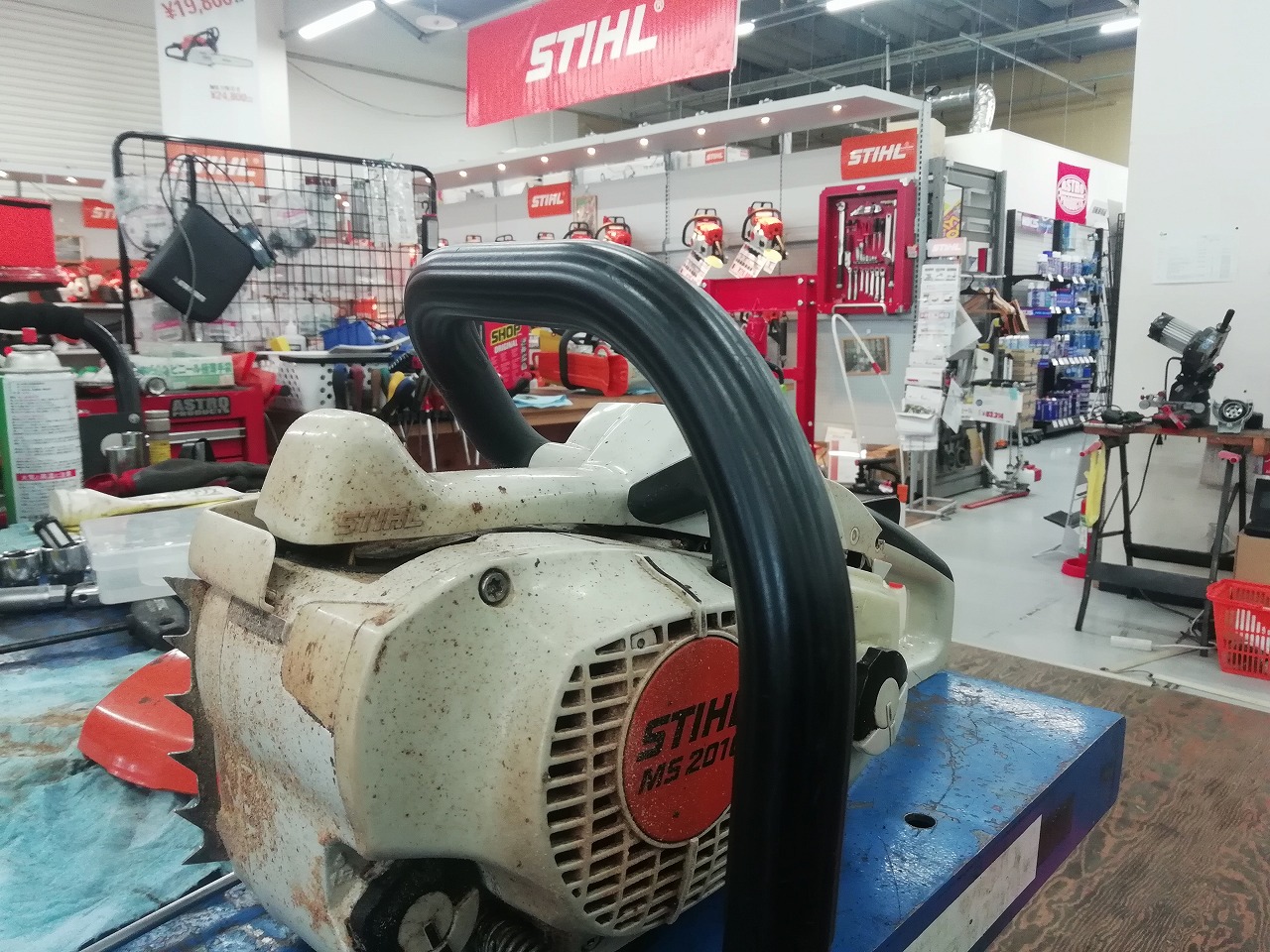 チェンソー】STIHL M-Tronic機 MS201CMのエンジン不調です ｜修理ブログ｜プラウ PLOW