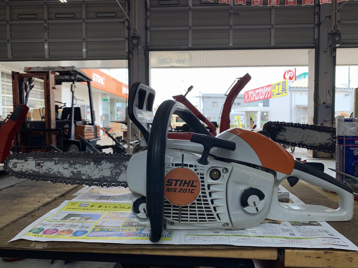 STIHL MS201C-EM チェンオイルの減りが少ない故障診断、M-Tronic診断 ｜修理ブログ｜プラウ PLOW