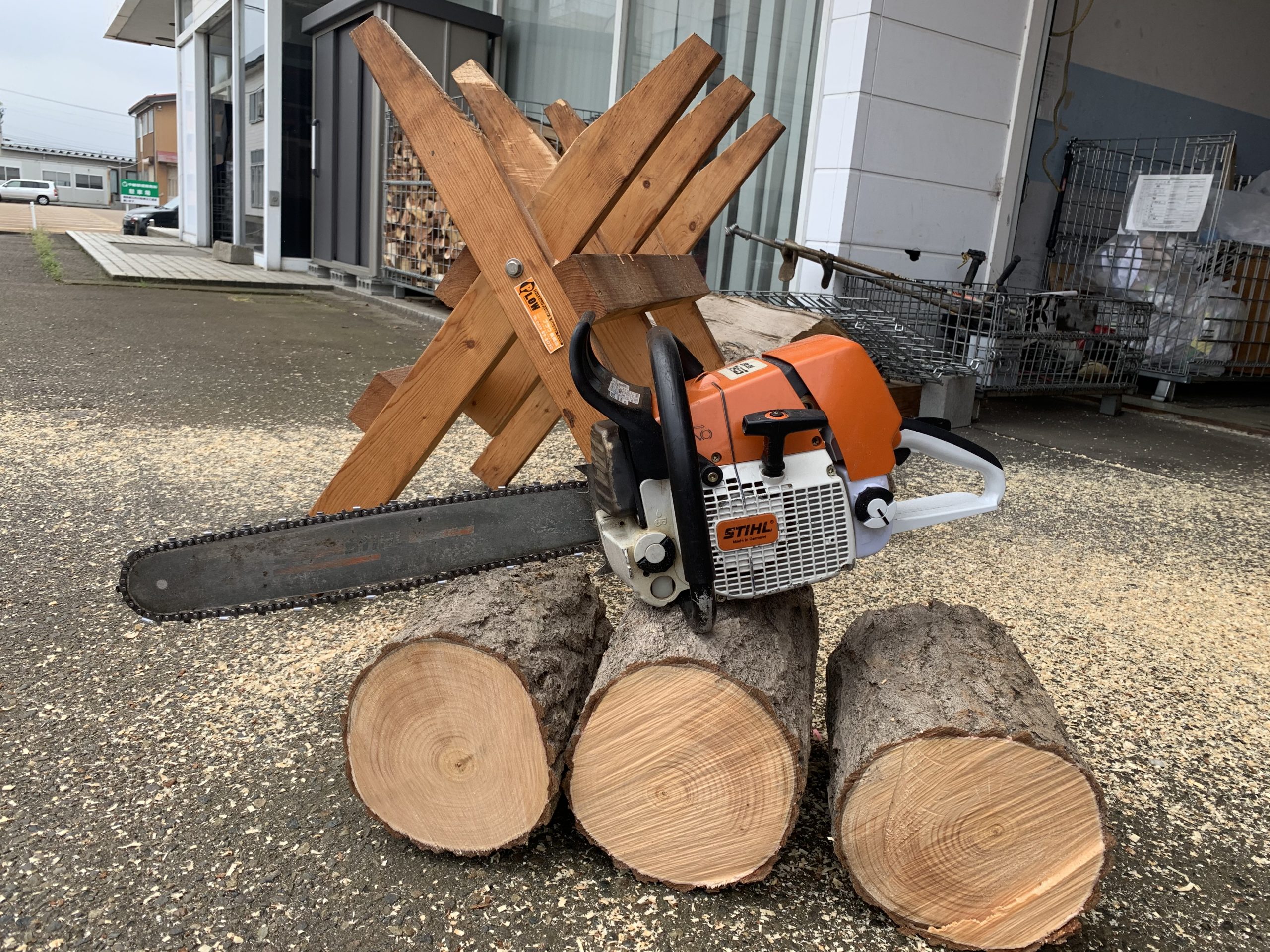 STIHL MS460 試し斬り ｜修理ブログ｜プラウ PLOW