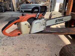 STIHL 032AV 試し斬り、修理完了 ｜修理ブログ｜プラウ PLOW