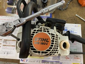 STIHL MS180C-BE チェンオイルが出ない修理完了 ｜修理ブログ｜プラウ PLOW