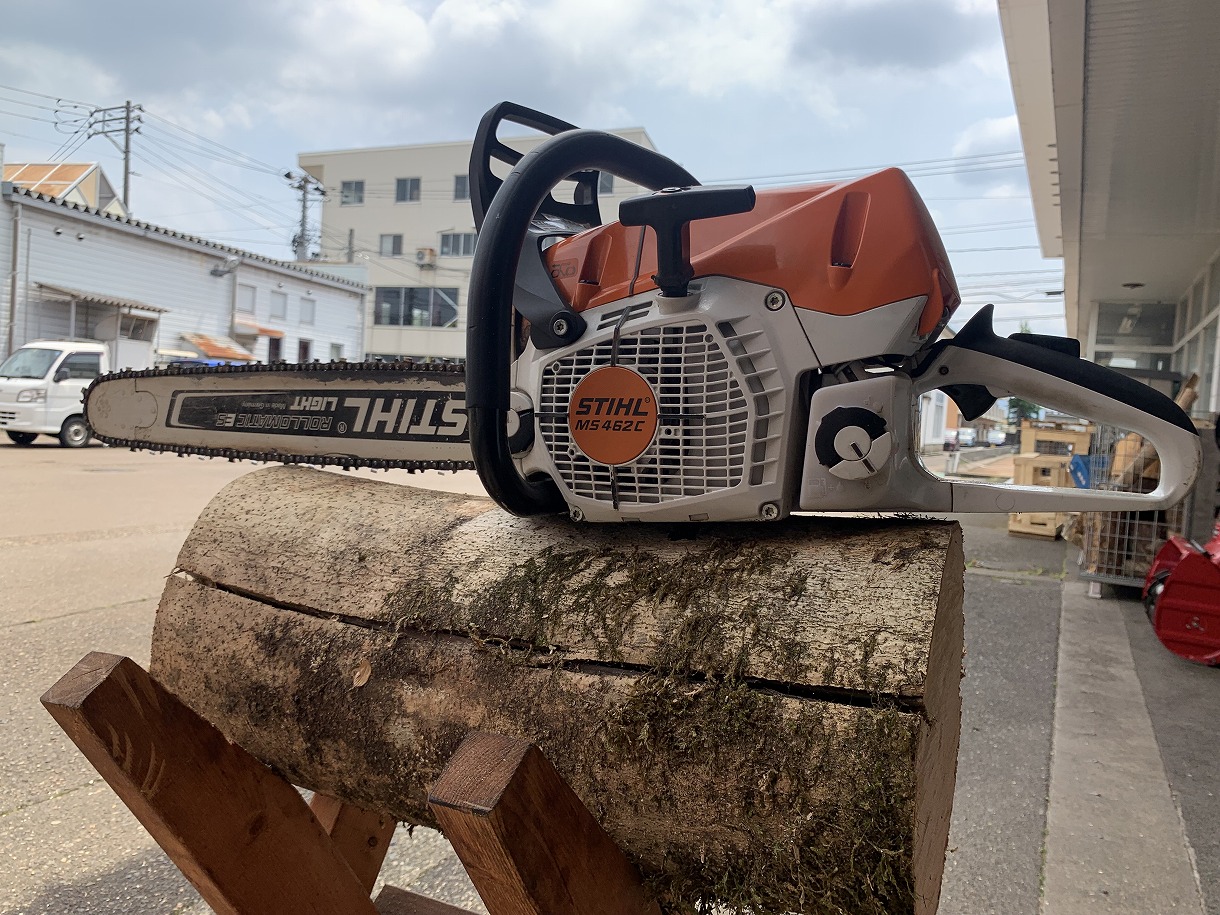 STIHL MS462C-M 試し斬り 修理完了 ｜修理ブログ｜プラウ PLOW