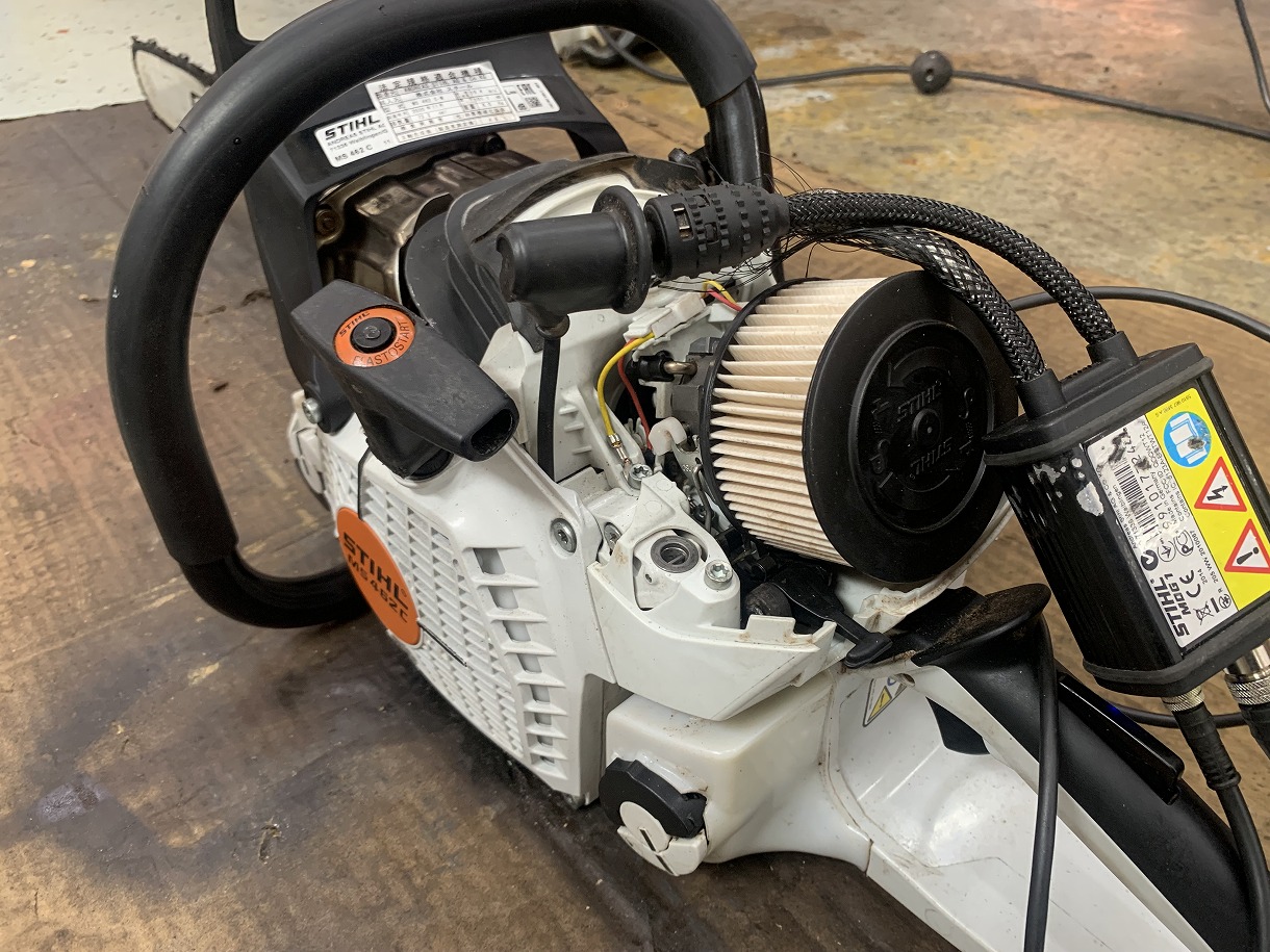 STIHL MS462CM MDG1診断、較正完了 ｜修理ブログ｜プラウ PLOW