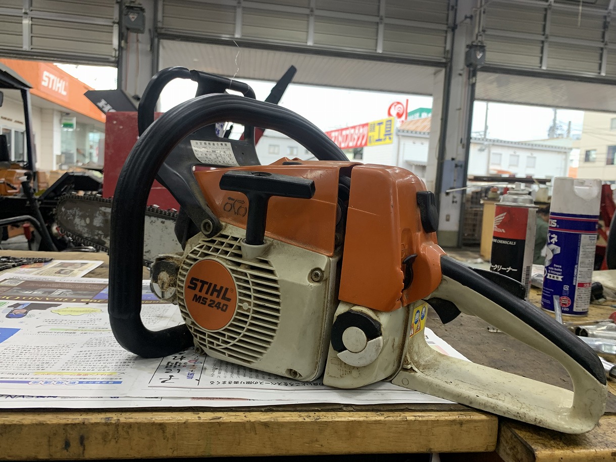 STIHL MS240 エンジンかからない診断 ｜修理ブログ｜プラウ PLOW