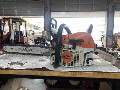 STIHL MS241C-M アイドリング回転数でソーチェーンが回りっぱなしに