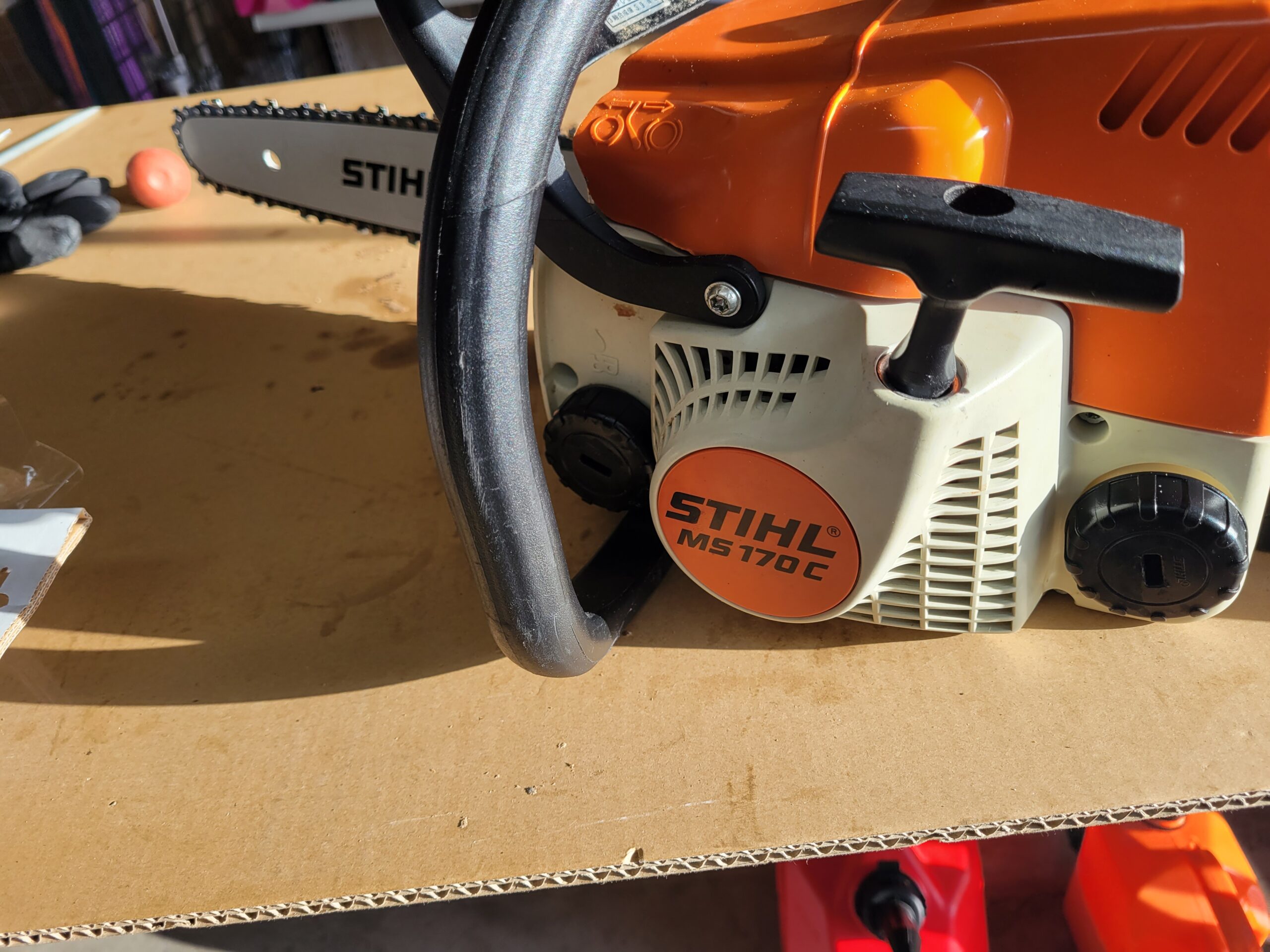 STIHL MS170C-BE 始動が悪い ｜修理ブログ｜プラウ PLOW