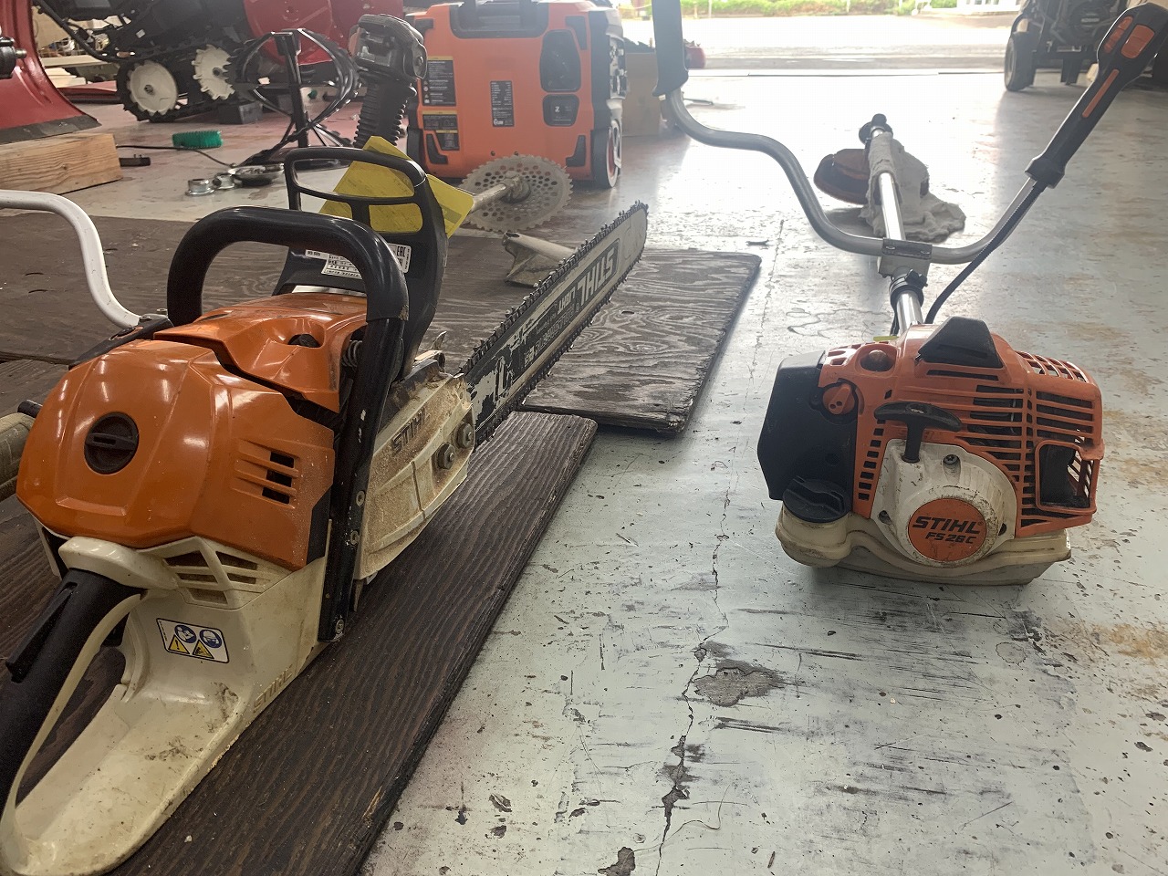 STIHL FS26C スターターを引いても空転して始動できない修理完了