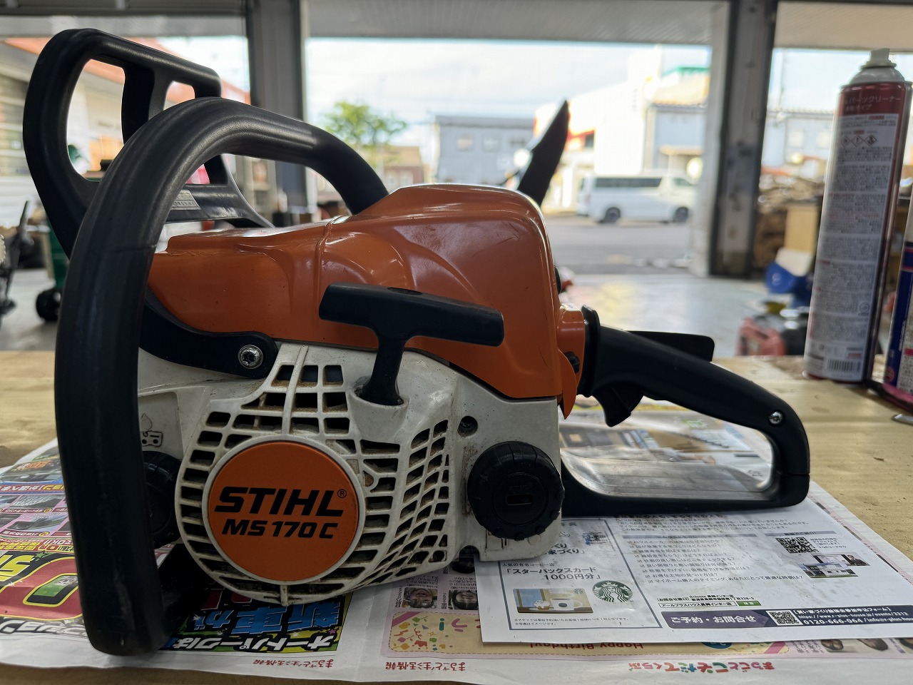 STIHL MS170C-E エンジンかからない、故障診断 ｜修理ブログ｜プラウ PLOW