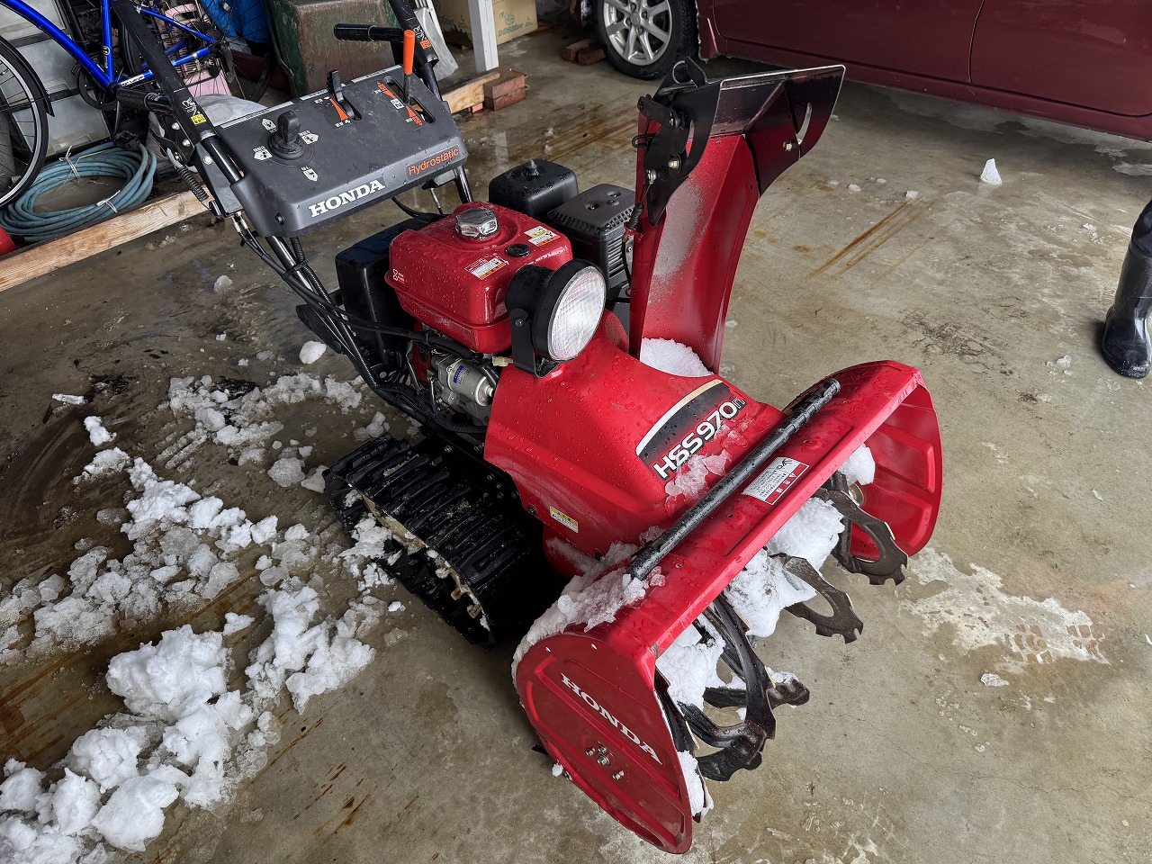 ホンダHSS970nJ 走行不能、出張Vベルト交換 ｜修理ブログ｜プラウ PLOW