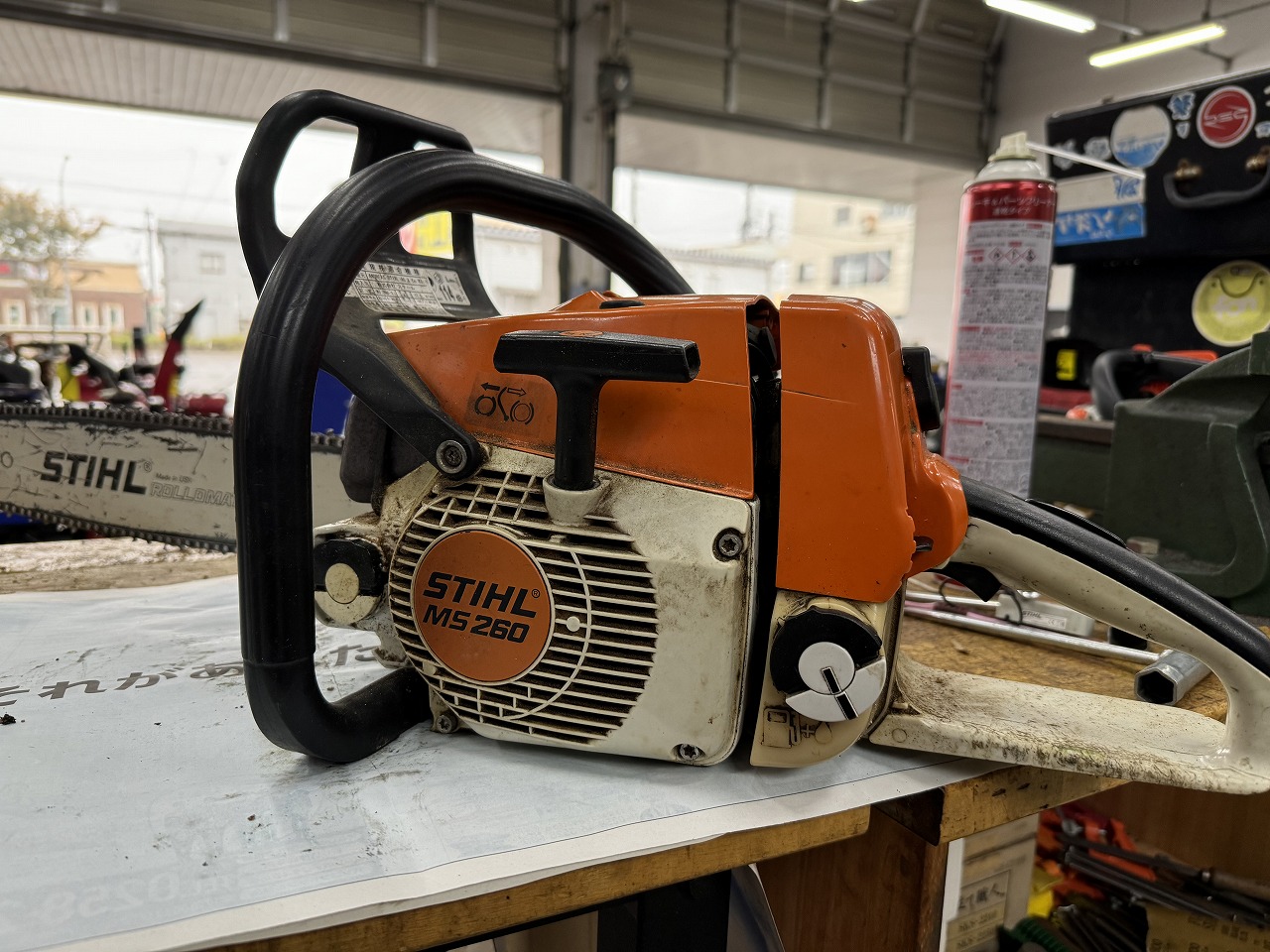 STIHL MS260-1 エンジンかかるけど吹け上がりが悪い故障診断 ｜修理 