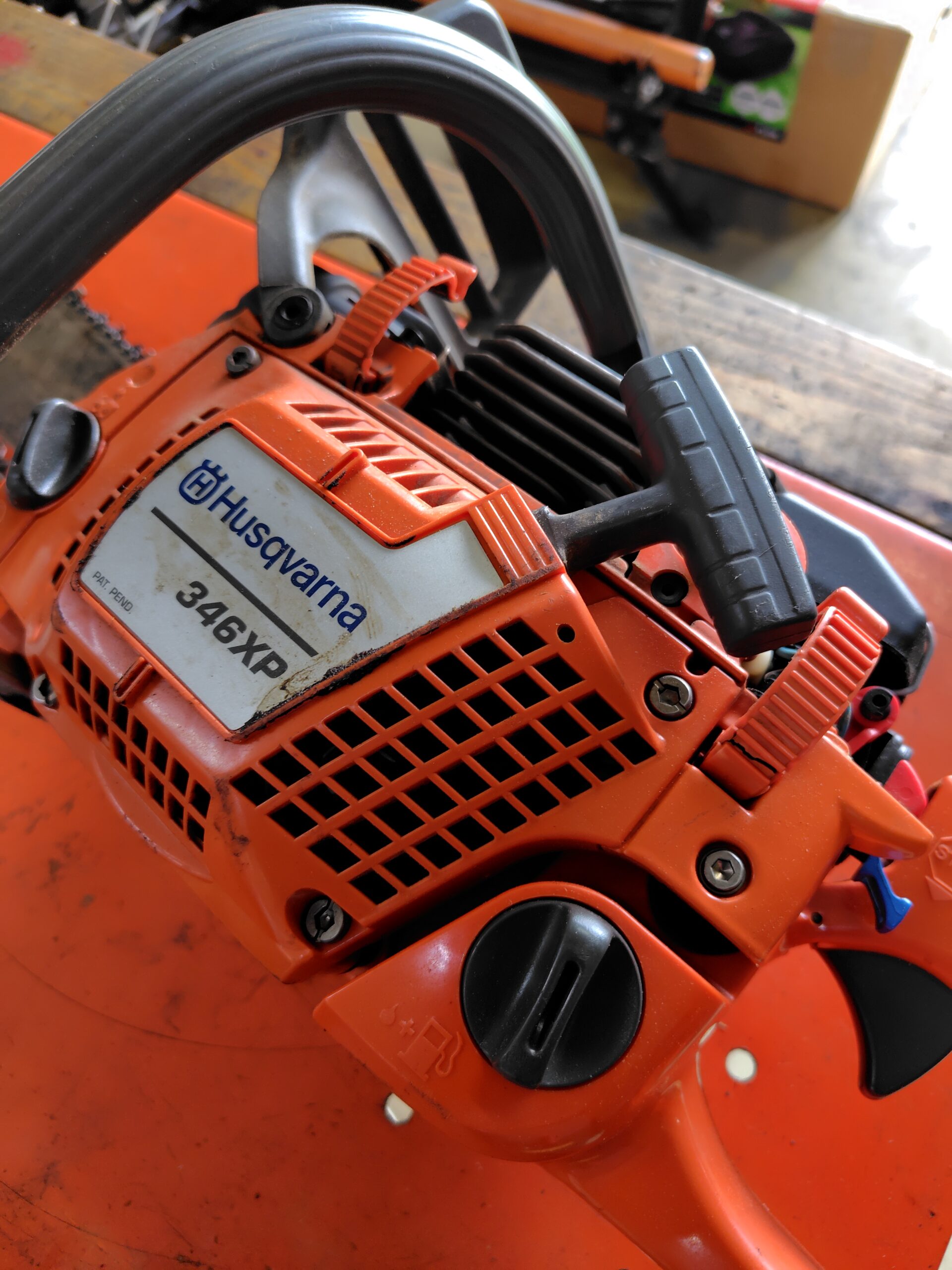 Husqvarna346XP 再始動性不良 ｜修理ブログ｜プラウ PLOW
