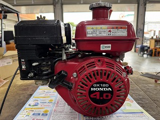 ホンダGX120 エンジンかかるけど5分経過するとエンストするが再始動
