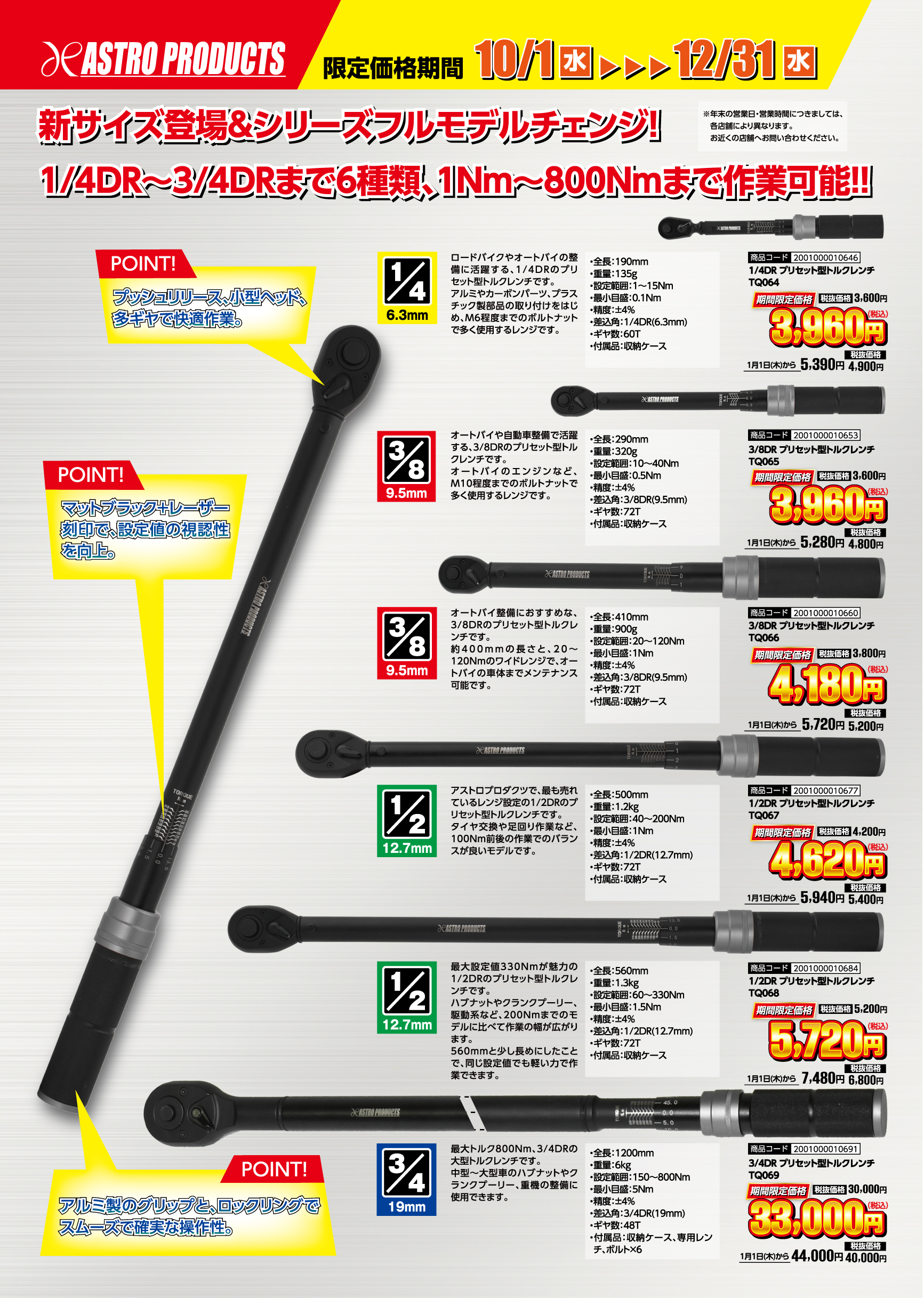 期間限定価格品