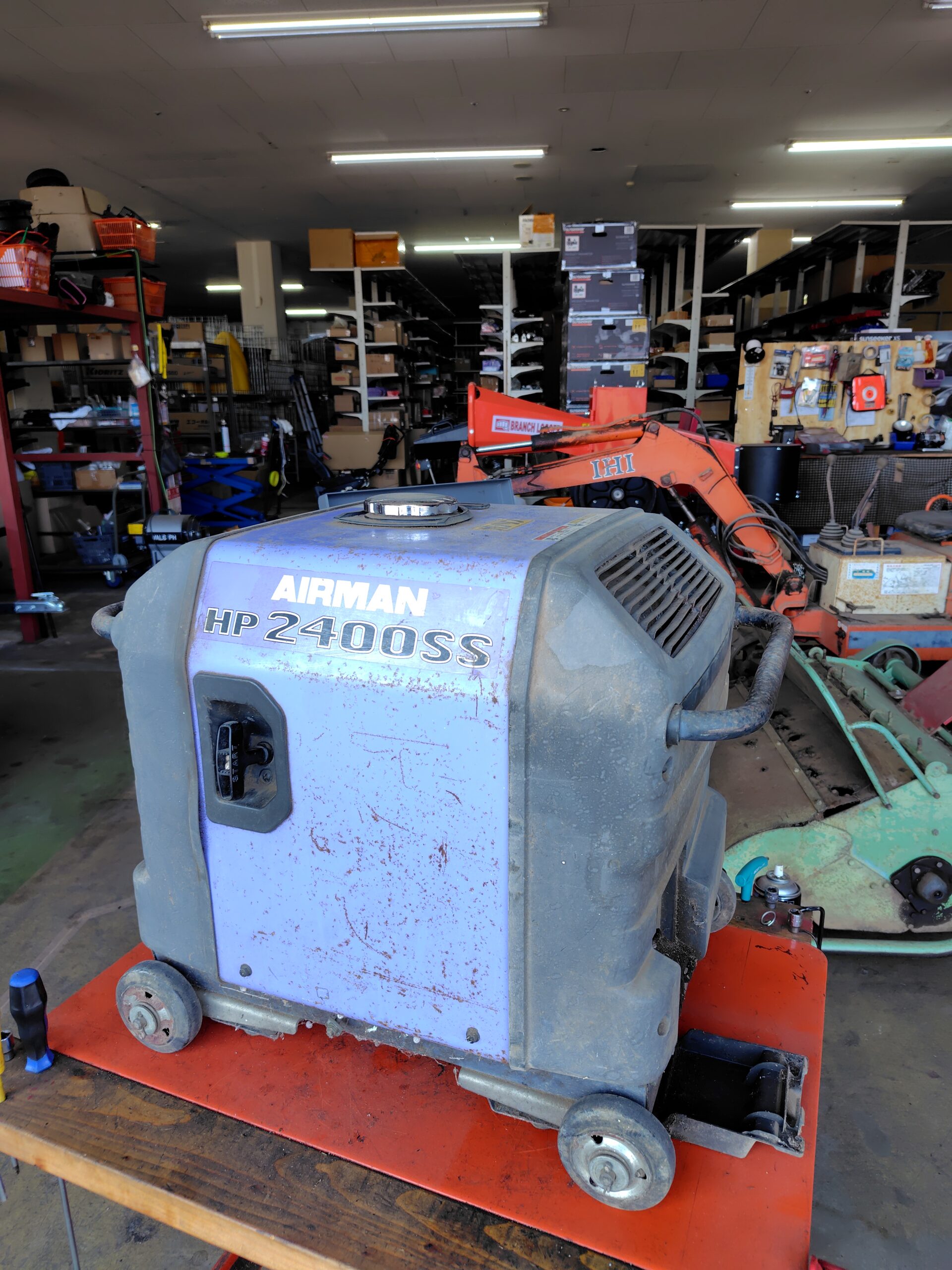 エアマン発電機 HP2400SS 始動不能診断 ｜修理ブログ｜プラウ PLOW